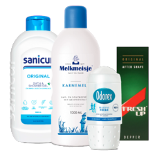Alle Odorex, Sanicur, Melkmeisje of Freshup